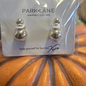 Park Lane Shiny Silver Sphere Earrings